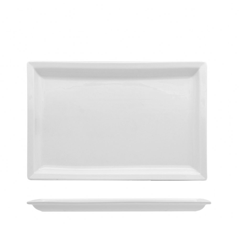 Piatto piano Justwhite 27 rettangolare