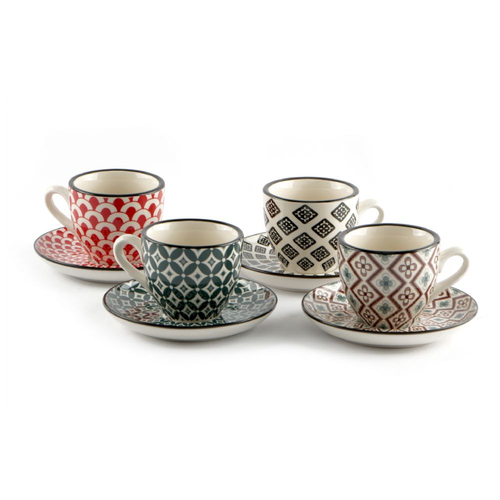 Tazzina Mosaik caff� con piatto