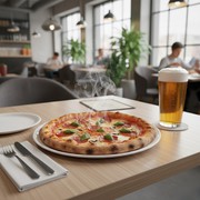 Piatto pizza Napoli 33 Bianco