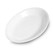 Piatto ovale Roma 32 Bianco