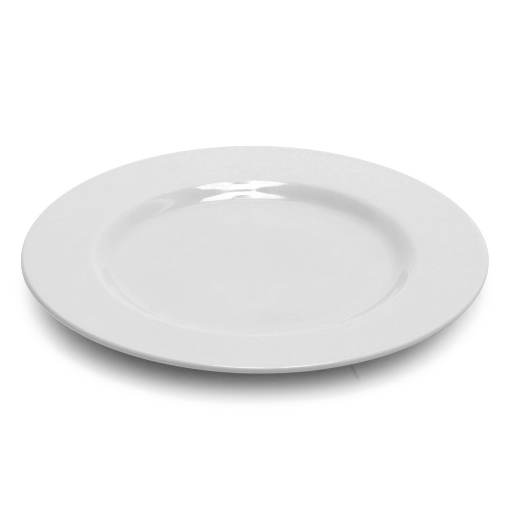 Piatto piano Ischia 28 bianco