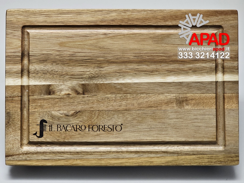 Tagliere Acacia inciso